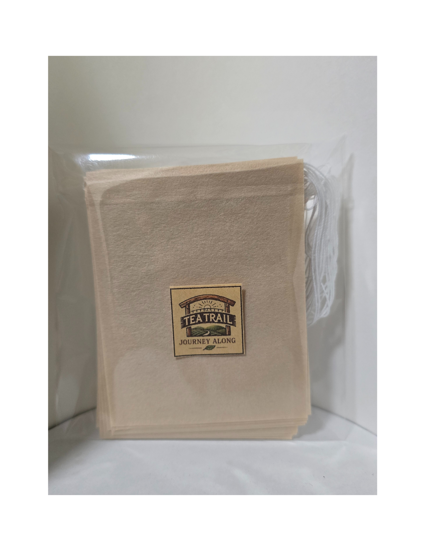 Tea Trail-Natural Drawstring Tea Bags (20 Pack) – Unbleached & Easy Fill for Loose Leaf Tea