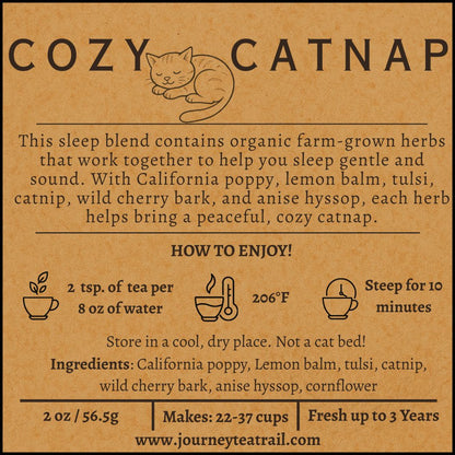 Tea Trail Cozy Catnap (Herbal Sleep Blend)